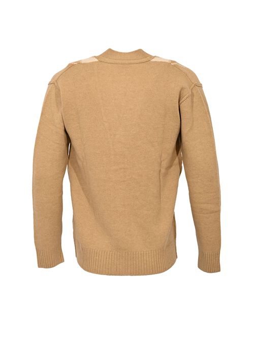 Cardigan in lana a rombi Paolo Pecora | A056 F002U8A1